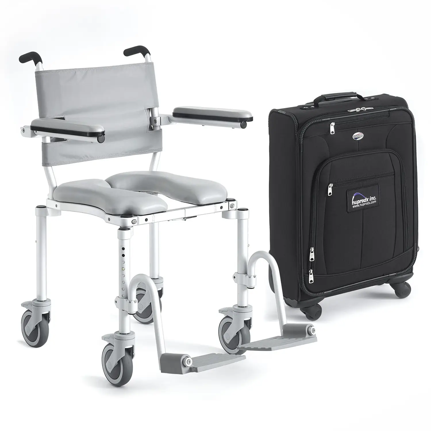 Nuprodx MC4000TX Travel Rolling Shower Chair