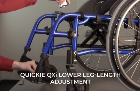 Quickie QXi Lower Leg-Length Adjustment