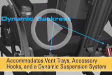 MONO Backrest System - Accommodates Vent Trays, Accessory Hooks, and a Dynamic Suspension System