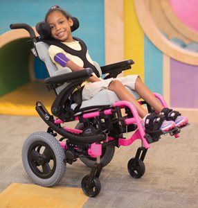 Zippie IRIS pediatric tilt-in-space wheelchair