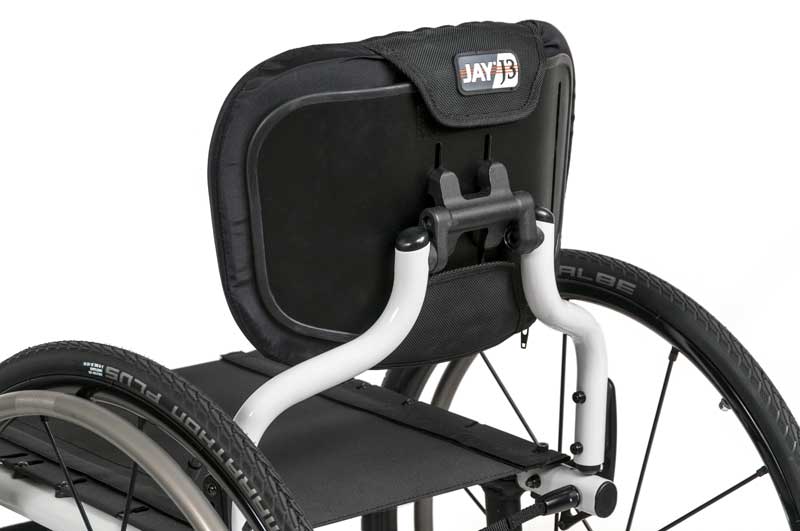 The Freestyle Back System on a Quickie 7R wheelchair