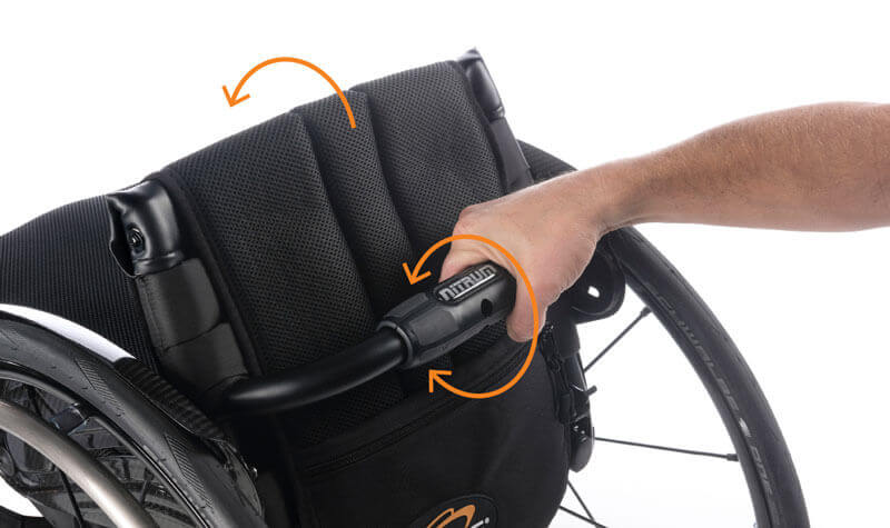 Twist-Lock bar backrest release mechanism