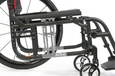 Modular folding frame wheelchair