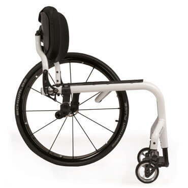 Open rigid frame wheelchair