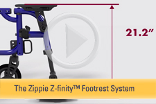 Zippie® Z-finity™ Footrest System