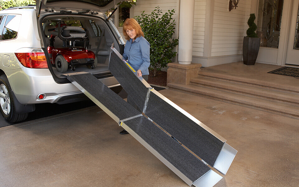 Three Side Ramp Trifold Advantage Series Ramp by EZ-ACCESS | Sunrise Medical